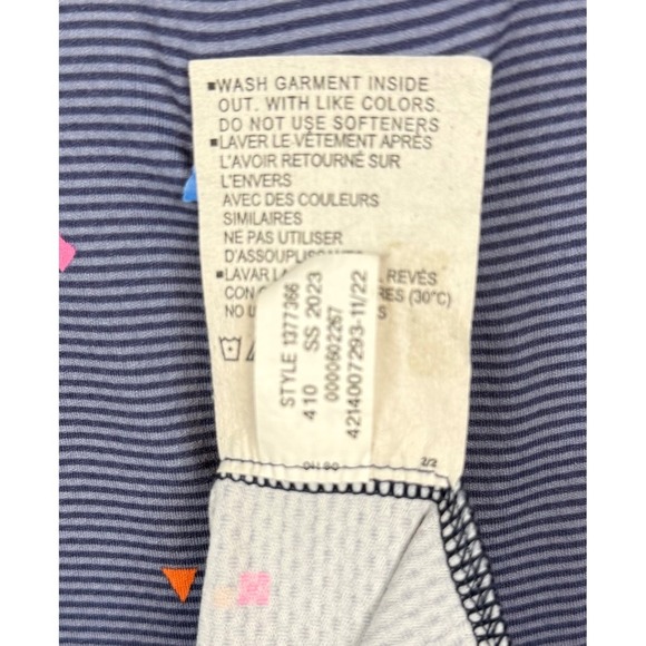 Under Armour Golf Polo, THE ISO-CHILL POLO, Navy, Geometric Shapes, Size Large - Picture 7 of 7